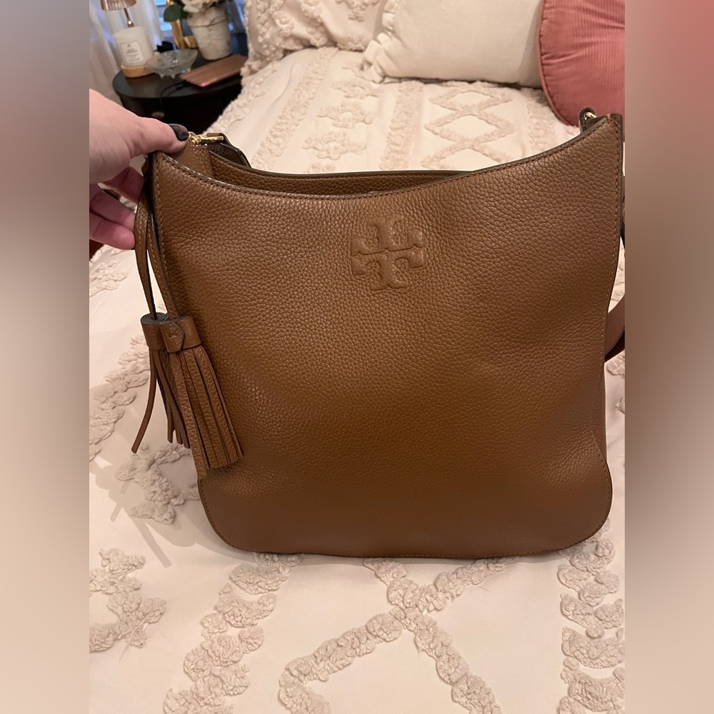 Tory Burch Tan Leather Shoulder Bag